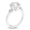 Thumbnail Image 1 of Lab-Created Round-Cut Diamond Floral Engagement Ring 3-1/5 ct tw 14K White Gold