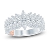 Thumbnail Image 1 of Pnina Tornai Marquise-Cut Lab-Created Diamond Two-Row Anniversary Ring 1-3/4 ct tw 14K White Gold