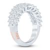 Thumbnail Image 2 of Pnina Tornai Marquise-Cut Lab-Created Diamond Two-Row Anniversary Ring 1-3/4 ct tw 14K White Gold