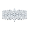 Thumbnail Image 3 of Pnina Tornai Marquise-Cut Lab-Created Diamond Two-Row Anniversary Ring 1-3/4 ct tw 14K White Gold