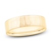 Thumbnail Image 1 of Men's Diamond-Cut Brushed Wedding Band 18K Yellow Gold 5.9mm