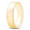 Thumbnail Image 2 of Men's Diamond-Cut Brushed Wedding Band 18K Yellow Gold 5.9mm