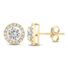 Thumbnail Image 1 of Brilliant Moments Diamond Halo Stud Earrings 3 ct tw 14K Yellow Gold