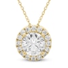 Thumbnail Image 1 of Brilliant Moments Diamond Halo Necklace 2-1/2 ct tw 14K Yellow Gold 18&quot;