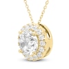 Thumbnail Image 2 of Brilliant Moments Diamond Halo Necklace 2-1/2 ct tw 14K Yellow Gold 18&quot;