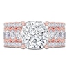 Thumbnail Image 3 of Cushion-Cut Lab-Created Diamond Engagement Ring 4-3/4 ct tw 14K Rose Gold