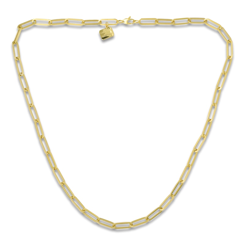 Main Image 1 of Charm'd by Lulu Frost Semi-Solid Paperclip Chain 10K Yellow Gold 20&quot;