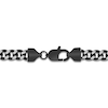 Thumbnail Image 3 of Men's Curb Chain Necklace 9mm Black Ion-Plated Stainless Steel 24&quot;