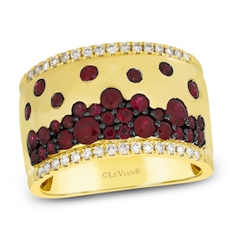 Le Vian Tramonto D'Oro Natural Ruby Ring 1/5 ct tw Diamonds 14K Honey Gold