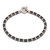 Thumbnail Image 2 of Baraka Men's Bead Bracelet with Diamond Accent Stainless Steel, Black Ceramic & 18K Rose Gold 7.5&quot;