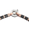 Thumbnail Image 4 of Baraka Men's Bead Bracelet with Diamond Accent Stainless Steel, Black Ceramic & 18K Rose Gold 7.5&quot;