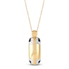 Thumbnail Image 1 of Italia D'Oro Colori Costa Black Enamel Necklace 14K Yellow Gold 18&quot;