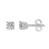 Thumbnail Image 0 of Diamond Solitaire Earrings 1/2 ct tw Round-cut 14K White Gold (I2/I)