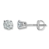 Thumbnail Image 0 of Certified Diamond Earrings 1/3 ct tw Round-cut 18K White Gold (I1/I)