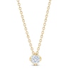 Thumbnail Image 0 of The Leo First Light Diamond Necklace 1/4 ct tw Round 14K Yellow Gold