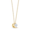 Thumbnail Image 1 of The Leo First Light Diamond Necklace 1/4 ct tw Round 14K Yellow Gold