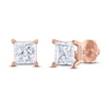 Thumbnail Image 1 of Diamond Solitaire Stud Earrings 2 ct tw Princess 14K Rose Gold (I2/I)