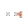 Thumbnail Image 1 of Diamond Solitaire Stud Earrings 1/10 ct tw Round 14K Rose Gold (I2/I)