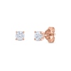 Thumbnail Image 1 of Diamond Solitaire Stud Earrings 1/3 ct tw Round 14K Rose Gold (I2/I)