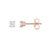 Thumbnail Image 2 of Diamond Solitaire Stud Earrings 1/3 ct tw Round 14K Rose Gold (I2/I)