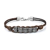 Thumbnail Image 0 of Men's Waxed Cord Stainless Steel Bracelet 8.5"