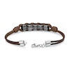 Thumbnail Image 2 of Men's Waxed Cord Stainless Steel Bracelet 8.5"