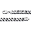 Thumbnail Image 2 of Solid Curb Link Bracelet Sterling Silver 9&quot; 11.0mm