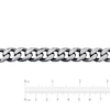 Thumbnail Image 4 of Solid Curb Link Bracelet Sterling Silver 9&quot; 11.0mm