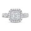 Thumbnail Image 3 of Vera Wang WISH Diamond Engagement Ring 1 ct tw Princess/Round 14K White Gold