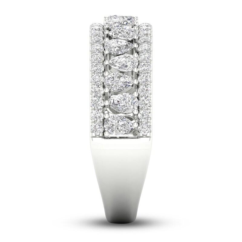 Diamond Anniversary Band 1 ct tw Pear/Round 14K White Gold | Jared