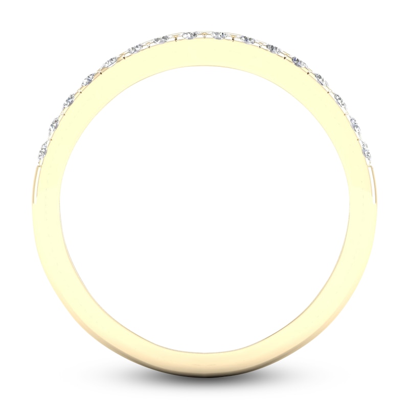 Diamond Wedding Band 1/2 ct tw Round 14K Yellow Gold