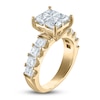 Thumbnail Image 2 of Diamond Engagement Ring 3-3/8 ct tw Princess 14K Yellow Gold