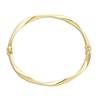 Thumbnail Image 1 of Italia D'Oro Twisted Bangle Bracelet 14K Yellow Gold