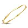 Thumbnail Image 2 of Italia D'Oro Twisted Bangle Bracelet 14K Yellow Gold