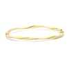 Thumbnail Image 3 of Italia D'Oro Twisted Bangle Bracelet 14K Yellow Gold