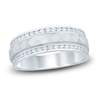 Thumbnail Image 1 of Men's Diamond Anniversary Band 1/2 ct tw Round 14K White Gold