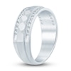 Thumbnail Image 2 of Men's Diamond Anniversary Band 1/2 ct tw Round 14K White Gold