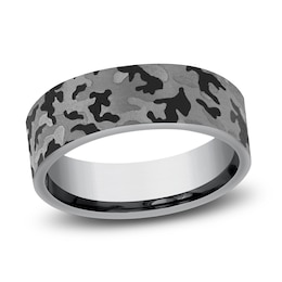 Men's Camo Wedding Band Tantalum 7.0mm