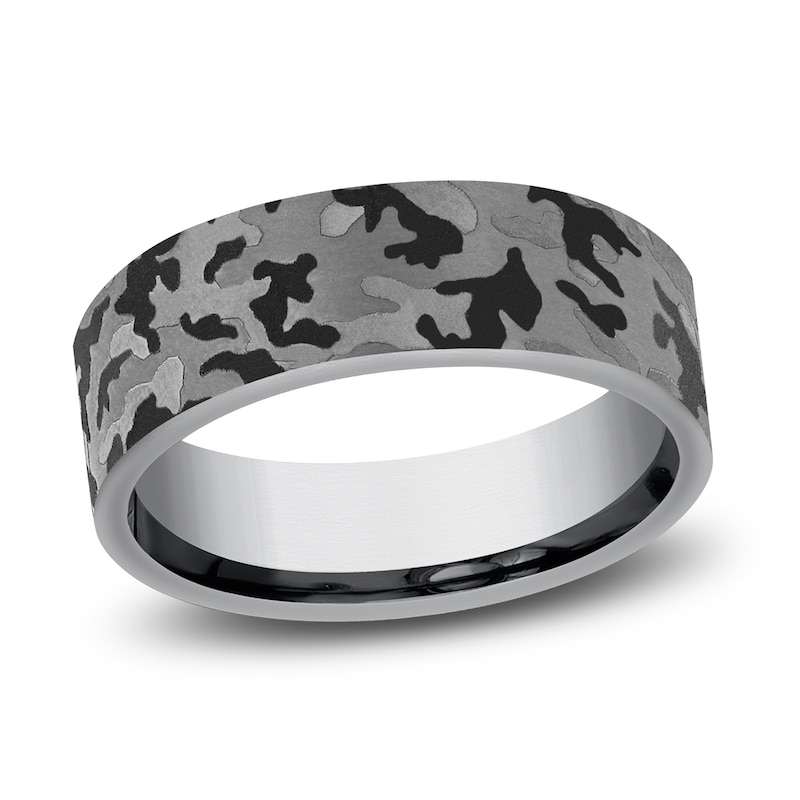 Main Image 1 of Men's Camo Wedding Band Tantalum 7.0mm