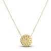 Thumbnail Image 2 of Crivelli Diamond Disk Pendant Necklace 1-3/8 ct tw Round 18K Yellow Gold 18&quot;