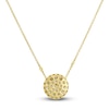 Thumbnail Image 3 of Crivelli Diamond Disk Pendant Necklace 1-3/8 ct tw Round 18K Yellow Gold 18&quot;