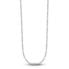 Thumbnail Image 1 of Solid Figaro Chain Necklace Platinum 16&quot; 2.5mm