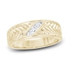 Thumbnail Image 1 of Men's Diamond Wedding Band 1/6 ct tw Round 14K Yellow Gold