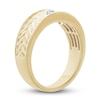 Thumbnail Image 4 of Men's Diamond Wedding Band 1/6 ct tw Round 14K Yellow Gold