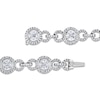 Thumbnail Image 2 of Princess, Marquise & Round Diamond Tennis Bracelet 4 ct tw 14K White Gold 7"