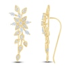 Thumbnail Image 1 of Pnina Tornai Diamond Climber Earrings 1 ct tw Round/Marquise 14K Yellow Gold