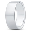 Thumbnail Image 2 of Flat Wedding Band Platinum 8mm