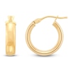 Thumbnail Image 3 of Italia D'Oro Heart Necklace & Hoop Earrings Gifts Set 14K Yellow Gold