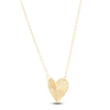 Thumbnail Image 6 of Italia D'Oro Heart Necklace & Hoop Earrings Gifts Set 14K Yellow Gold