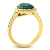 Thumbnail Image 2 of Le Vian Emerald Ombré Ring 1/4 ct tw Diamonds 14K Honey Gold